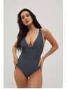 Moodo Jednodjelni kupaći kostim u prugama tamno plavi Moodo