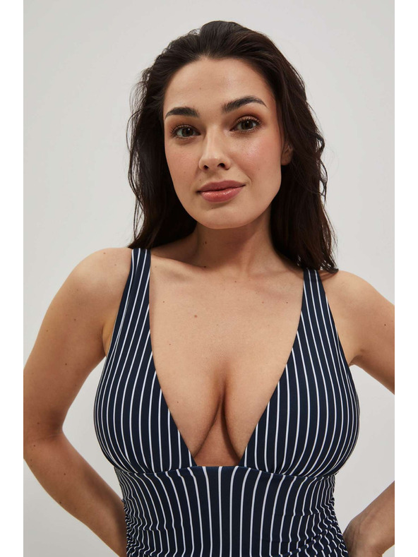 Moodo Jednodjelni kupaći kostim u prugama tamno plavi Moodo