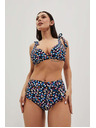 Moodo Top kupaćeg kostima s točkicama tamno plavi Moodo