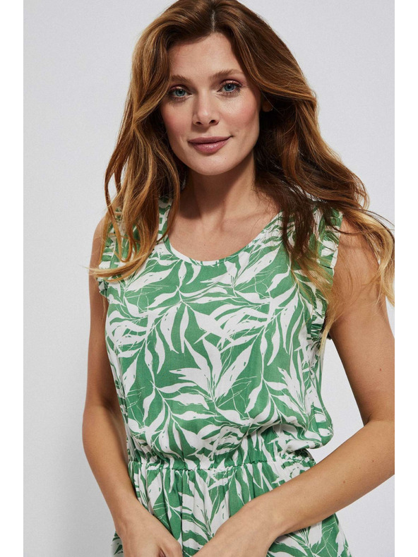 Moodo Uzorkovane haljine od viskoze malahit Moodo