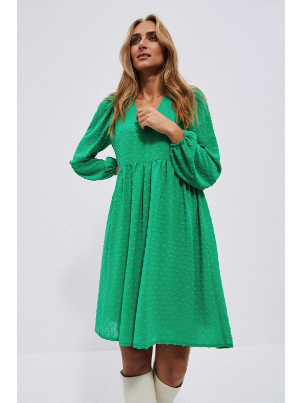 Moodo Zelene haljine s napuhanim rukavima Moodo