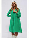 Moodo Zelene haljine s napuhanim rukavima Moodo