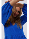 Moodo Plave haljine s napuhanim rukavima Moodo