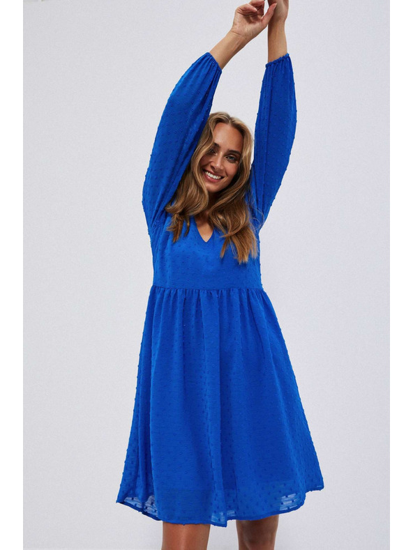 Moodo Plave haljine s napuhanim rukavima Moodo