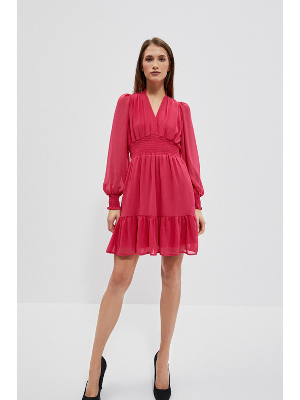 Moodo Haljina s volanom i napuhanim rukavima Moodo