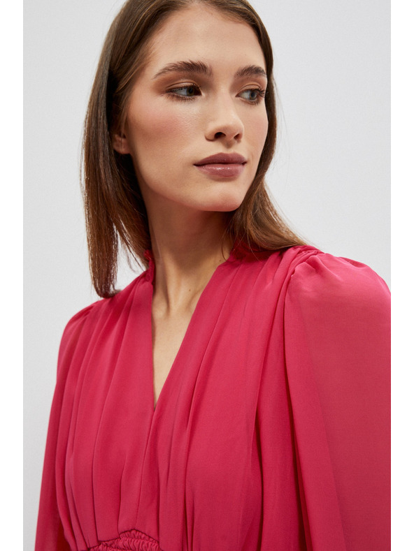 Moodo Haljina s volanom i napuhanim rukavima Moodo