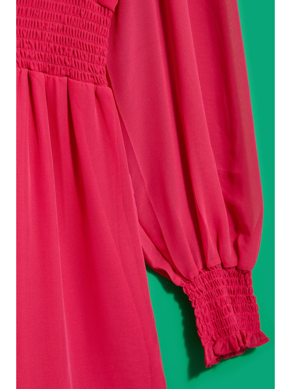 Moodo Haljina s volanom i napuhanim rukavima Moodo