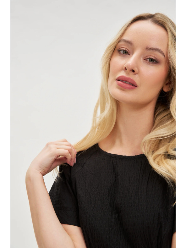 Moodo Crne pamučne haljine s golim leđima Moodo