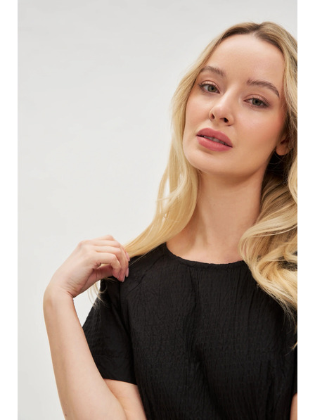 Moodo Crne pamučne haljine s golim leđima Moodo