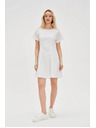 Moodo Bijele pamučne haljine s golim leđima Moodo