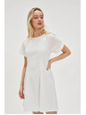 Moodo Bijele pamučne haljine s golim leđima Moodo