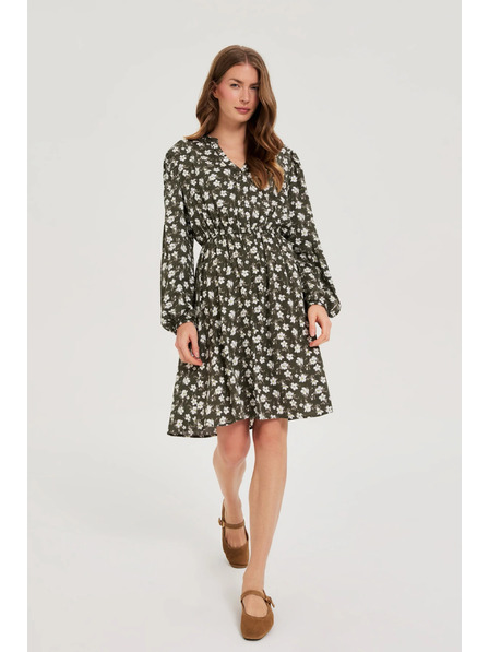 Moodo Proširene haljine s cvjetnim uzorkom maslinaste Moodo