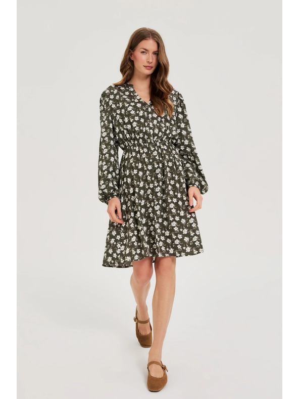 Moodo Proširene haljine s cvjetnim uzorkom maslinaste Moodo