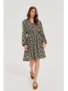 Moodo Proširene haljine s cvjetnim uzorkom maslinaste Moodo