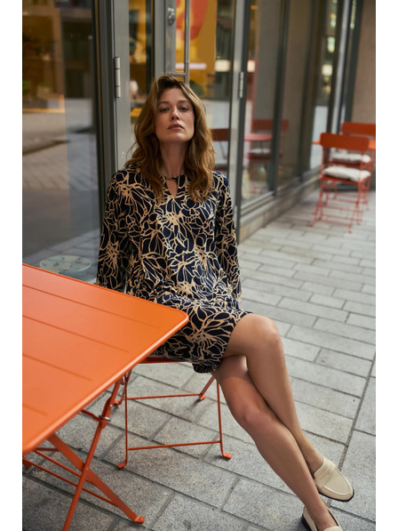 Moodo Tamno plave cvjetne haljine Moodo