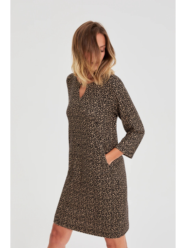 Moodo Crne haljine s blagim uzorkom Moodo