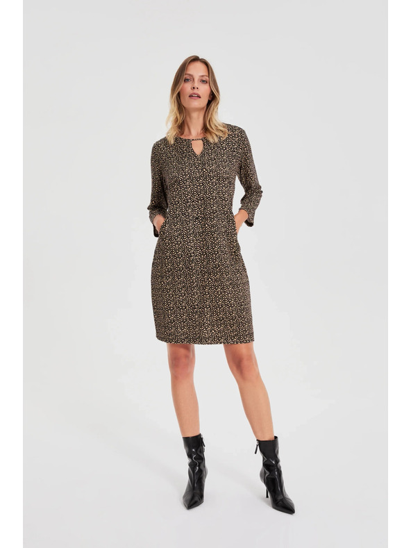 Moodo Crne haljine s blagim uzorkom Moodo