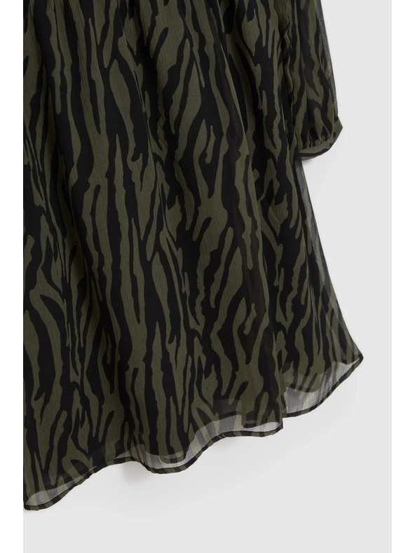 Moodo Maslinaste haljine sa životinjskim uzorkom Moodo