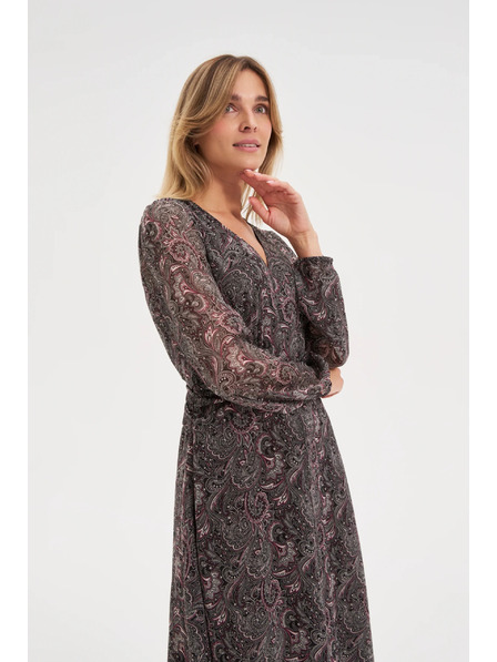 Moodo Uzorkovane crne haljine Moodo