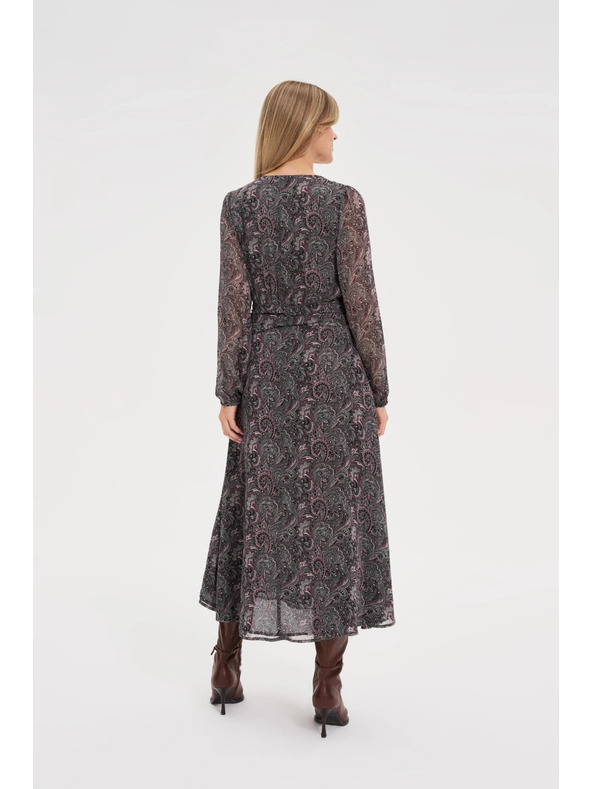 Moodo Uzorkovane crne haljine Moodo