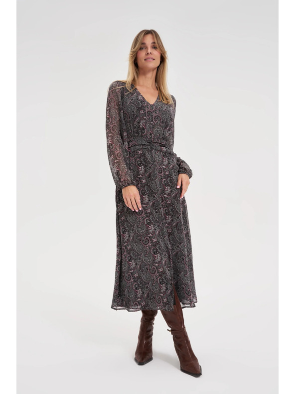 Moodo Uzorkovane crne haljine Moodo