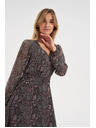 Moodo Uzorkovane crne haljine Moodo