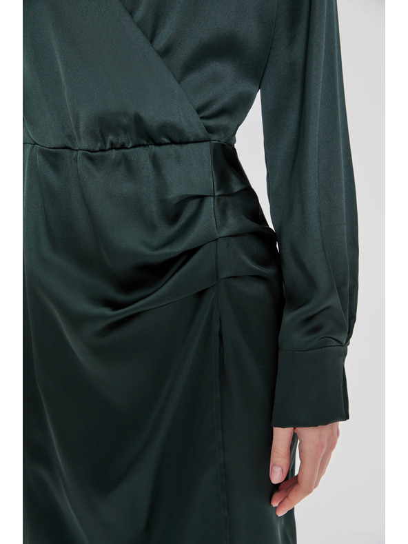 Moodo Zelene haljine s naborima u predjelu bokova Moodo