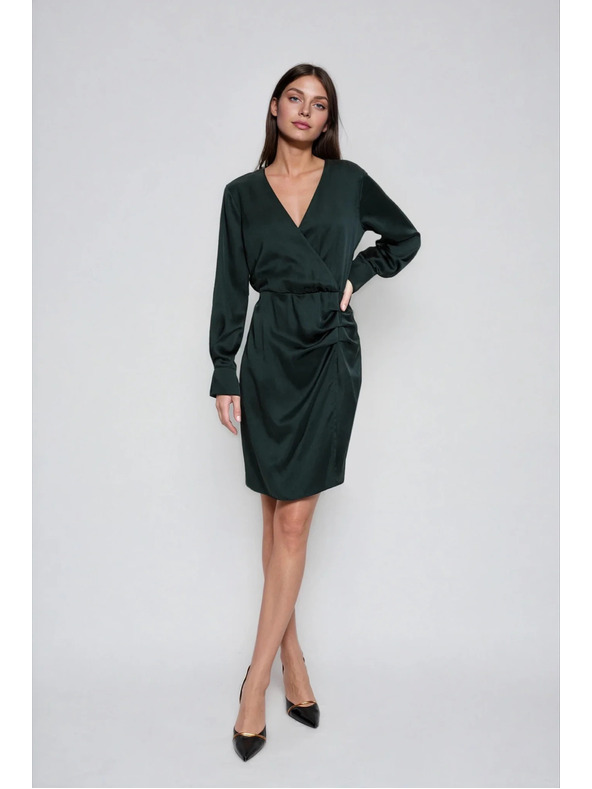 Moodo Zelene haljine s naborima u predjelu bokova Moodo