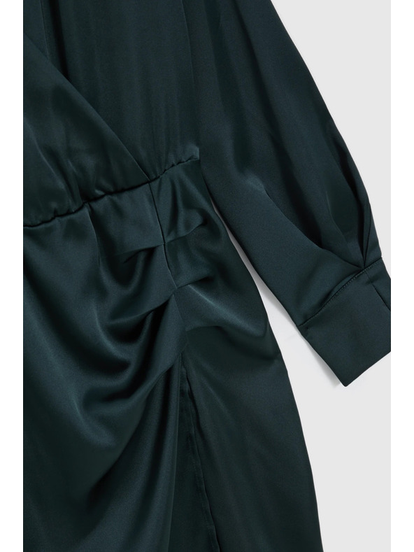 Moodo Zelene haljine s naborima u predjelu bokova Moodo