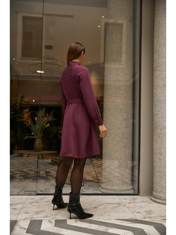 Moodo Bordo košulja haljine Moodo