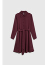 Moodo Bordo košulja haljine Moodo