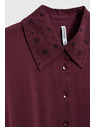 Moodo Bordo košulja haljine Moodo