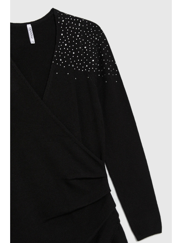 Moodo Uske crne haljine s ukrasnim detaljima Moodo