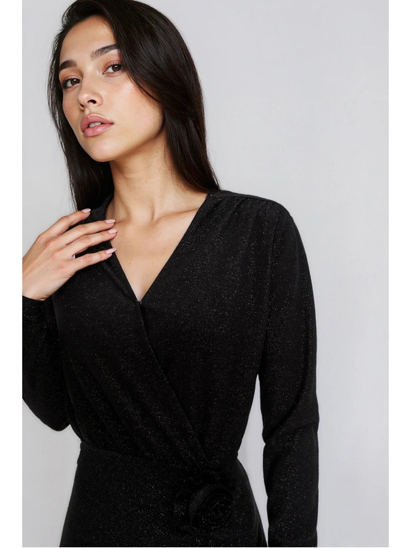 Moodo Crne maksi haljine s prorezom Moodo