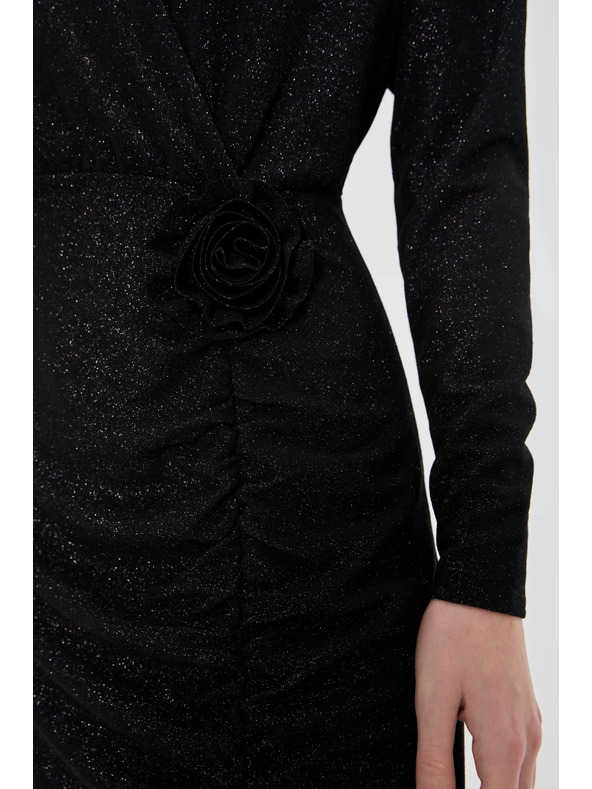 Moodo Crne maksi haljine s prorezom Moodo