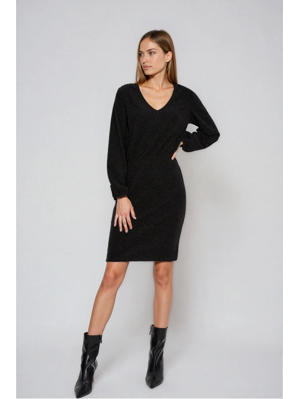 Moodo Sjajne crne haljine Moodo