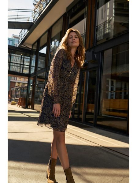 Moodo Uzorkovane haljine tamno plave Moodo