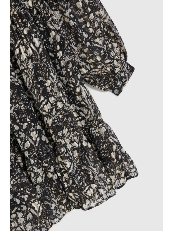 Moodo Uzorkovane haljine s dekolteem crne Moodo