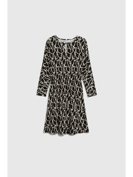 Moodo Uzorkovane crne haljine Moodo