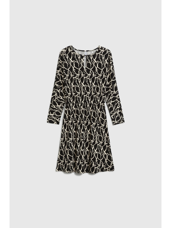 Moodo Uzorkovane crne haljine Moodo