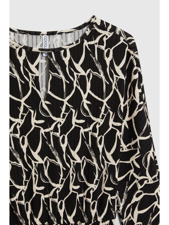 Moodo Uzorkovane crne haljine Moodo