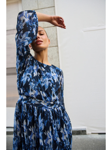Moodo Plisirane haljine tamno plave Moodo