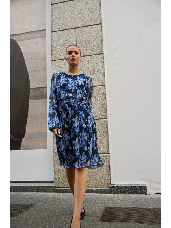 Moodo Plisirane haljine tamno plave Moodo