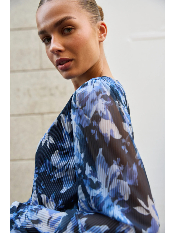 Moodo Plisirane haljine tamno plave Moodo