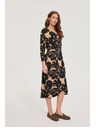 Moodo Uzorkovane crne haljine Moodo