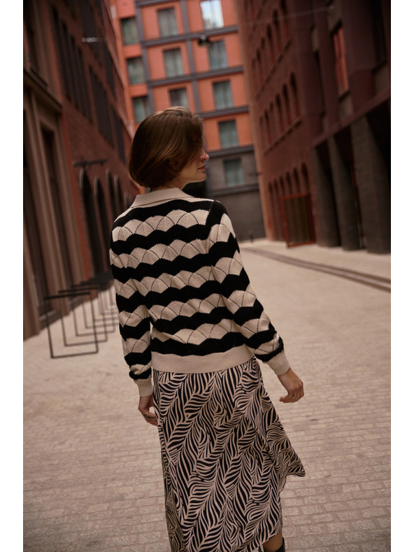 Moodo Pulover s ovratnikom béžový Moodo