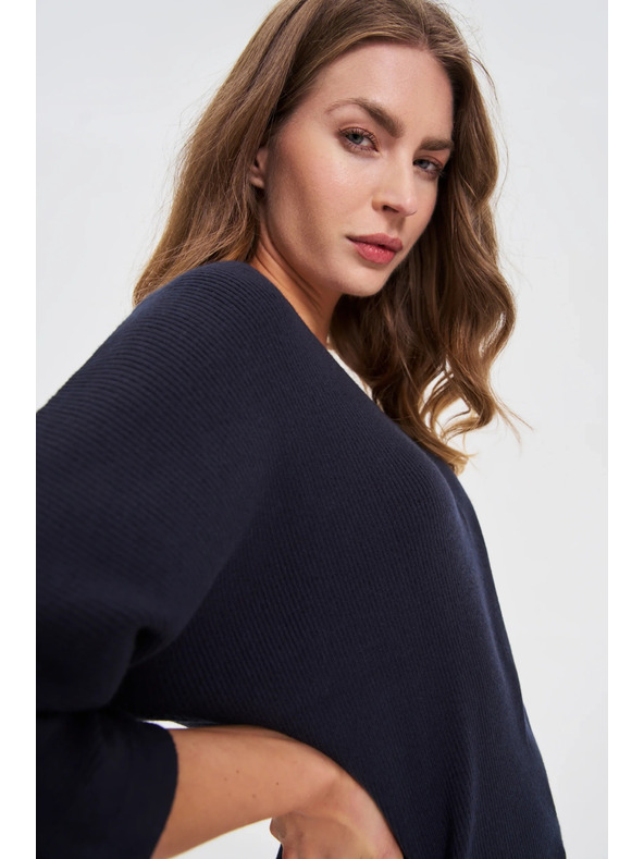 Moodo Pulover s 3/4 rukavima tamno plavi Moodo