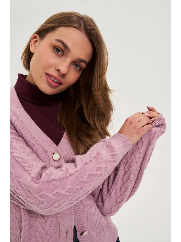 Moodo Ružičasti kardigan Moodo