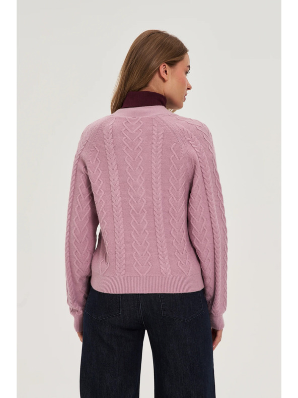 Moodo Ružičasti kardigan Moodo