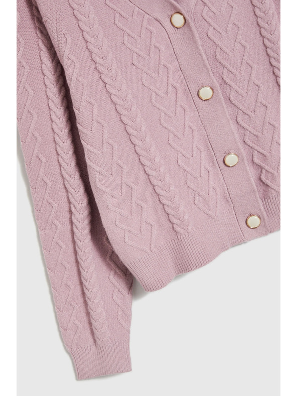 Moodo Ružičasti kardigan Moodo